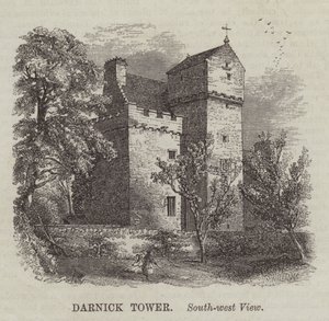 Tour de Darnick, vue sud-ouest (gravure) - English School
