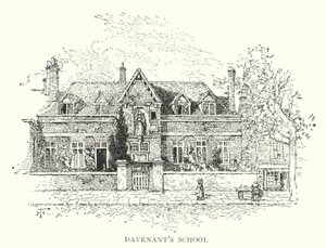 École de Davenant (gravure) - English School