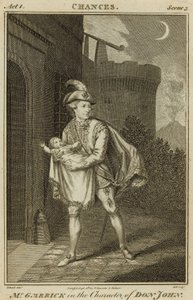 David Garrick, acteur, dans le rôle de Don John
