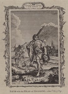 David avec la tête de Goliath (gravure)
