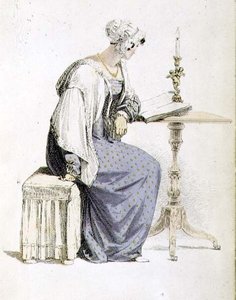 Robe de jour, planche de mode du Repository of Arts d