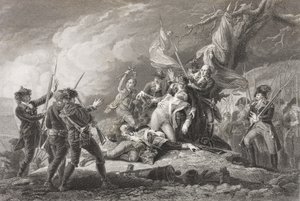 Mort du général Montgomery à la bataille de Québec, 1775, de 