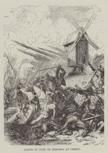Mort de Jean de Bohême à Cressy - English School