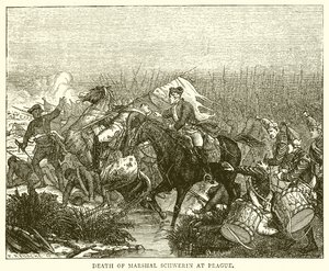Mort du maréchal Schwerin à Prague - English School