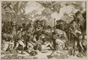 Mort de Nelson (illustration de Cassells Illustrated History of England) - English School