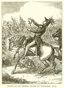 Mort de Sir Thomas Picton à Waterloo, 1815