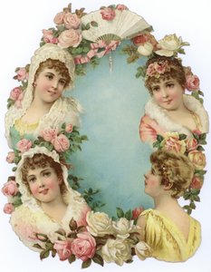 Décoration avec des portraits de femmes