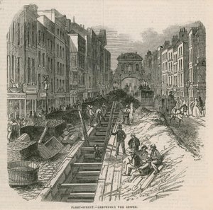 Profondeur des égouts à Fleet Street - English School