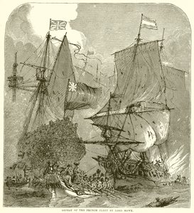 Défaite de la Flotte Française par Lord Howe - English School