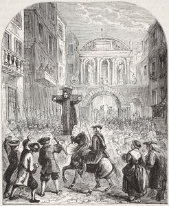 Defoe au pilori à Temple Bar - English School