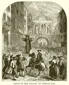 Defoe au Pilori à Temple Bar - English School
