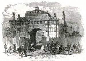 Démolition de Burlington House, Piccadilly