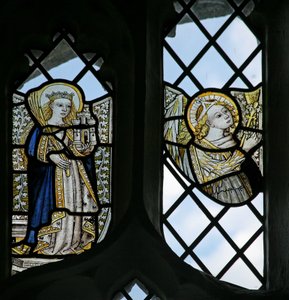 Sainte Barbe et un ange - English School