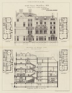 Conception pour une résidence londonienne (gravure)