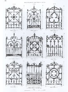 Conceptions pour des balustrades en fonte, de Macfarlanes Castings - English School