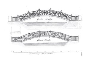 Dessins pour des ponts de jardin, publié en 1773 - English School