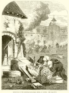 Destruction du Monastère Chartreux, Perth, par des Émeutiers - English School