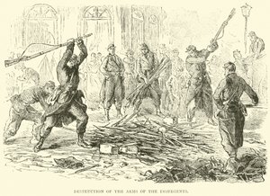 Destruction des armes des insurgés, avril 1871 - English School