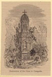 Destruction de la croix à Cheapside - English School
