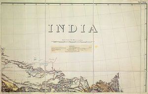 (détail) Carte de la frontière Inde-Tibet