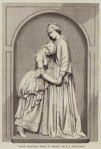Dinah consolant Hetty en prison, par F J Williamson - English School
