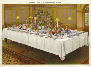 Table de dîner - style ancien - English School