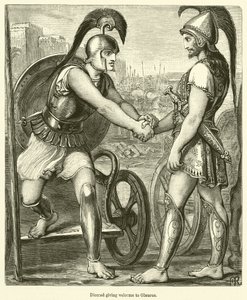 Diomède accueillant Glaucus - English School
