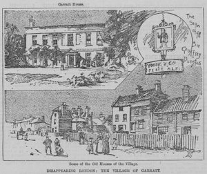 Londres en voie de disparition : le village de Garratt (gravure)