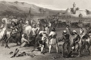 Désarmer le 11e Cavalerie Irrégulière à Berhampore en 1857, de 