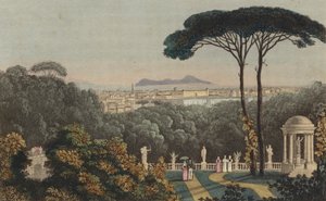Vue lointaine de Naples, Italie