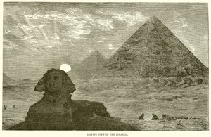 Vue lointaine des pyramides
