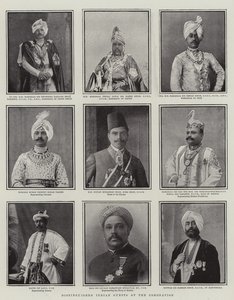 Invités indiens distingués au couronnement, illustration de The Graphic, 28 juin 1902