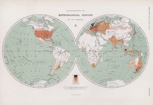 Répartition des stations météorologiques de tous ordres - English School