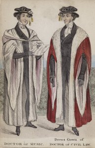 Docteur en Musique, Robe de Cérémonie de Docteur en Droit Civil - English School