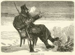 En service de poste avancée, décembre 1870 - English School