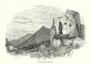 Château de Dolbadarn (gravure) - English School
