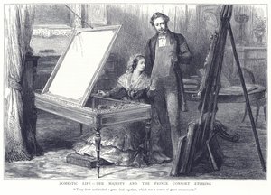 Vie Domestique - Sa Majesté et le Prince Consort - English School