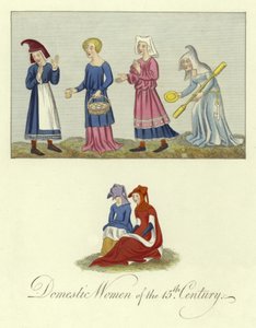Femmes domestiques du XVe siècle - English School