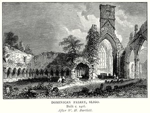 Frère dominicain, Sligo (gravure) - English School