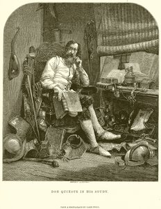 Don Quichotte dans son étude - English School