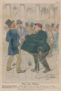 Don de Borse; dessin humoristique - English School