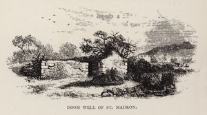 Puits du Jugement de St Madron (gravure) - English School