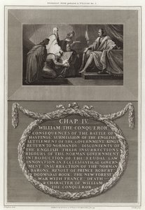 Le livre du Jugement Dernier présenté à Guillaume le Conquérant - English School