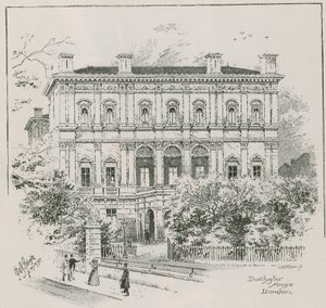 Dorchester House, Park Lane, Londres, résidence du Shahzada Nasrullah Khan - English School