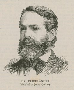 Dr Friedlander, Principal du Collège Juif - English School