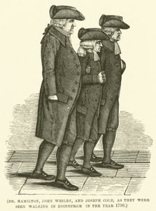 Dr Hamilton, John Wesley et Joseph Cole, lors d