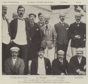 Dr Jameson et ses officiers (gravure) - English School