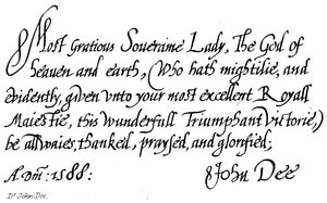 Dr John Dee - English School