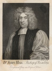 Dr John Hail, Évêque de Bristol en 1691 - English School