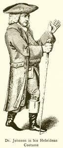 Dr. Johnson en costume hébridéen - English School